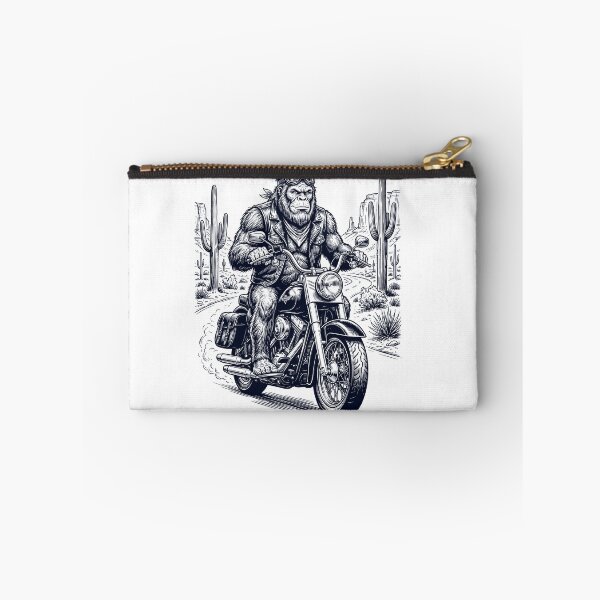 Item preview, Vintage Bigfoot Riding Motorbike Moto Western Cowboy Animal Lover designed and sold by DoodleTortle.