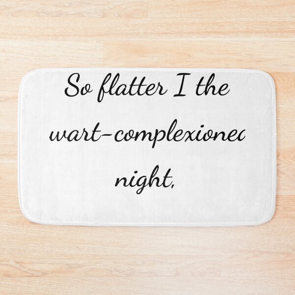 Item preview, "So flatter I the wart-complexioned night," - handwriting black designed and sold by ariksworld.