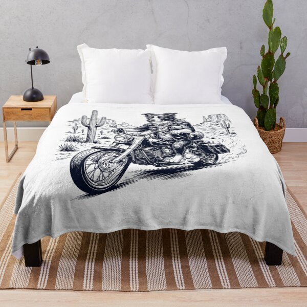 Item preview, Vintage Border Collie Riding Motorbike Moto Western Cowboy Dog Lover designed and sold by DoodleTortle.