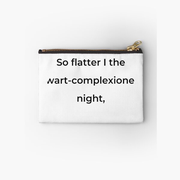 Item preview, "So flatter I the wart-complexioned night," - print black designed and sold by ariksworld.