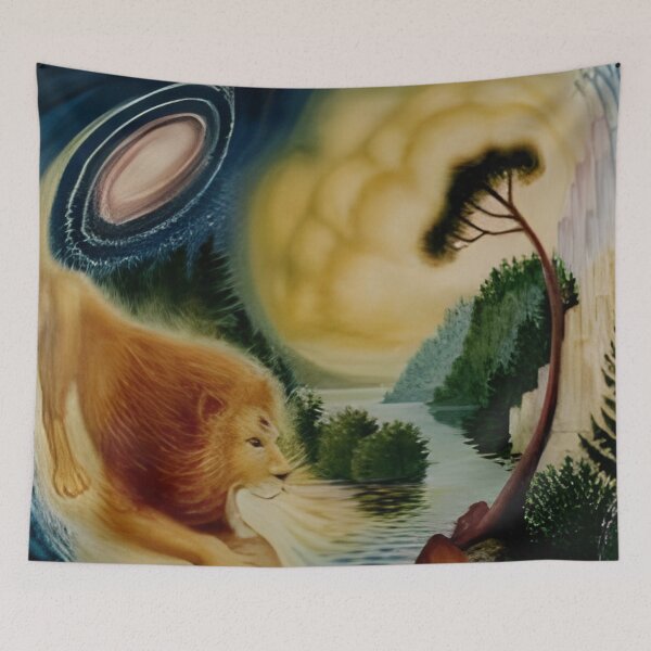 Item preview, Art lion design designed and sold by RadiantGraphics.