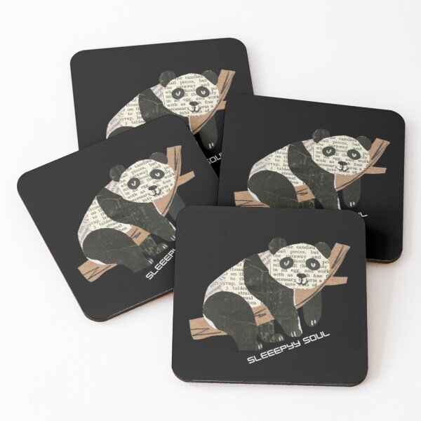 Item preview, Sleepyy Soul Newspaper Collage Panda | Dark Academia Aesthetic Tired Girl Tee | Indie Art Panda designed and sold by SOLIORA  ATELIER.