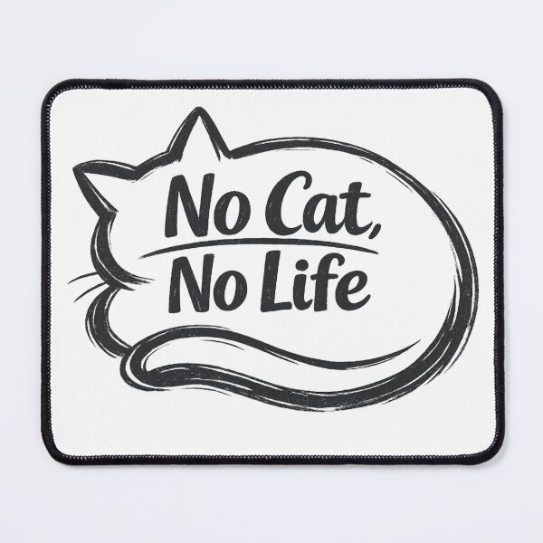 Item preview, No Cat No Life Essential T-Shirt Cat Lover designed and sold by SoftSproutstu.
