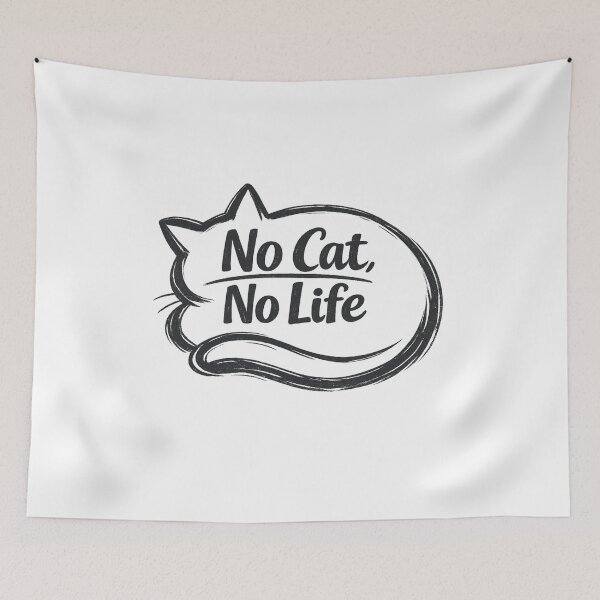 Item preview, No Cat No Life Essential T-Shirt Cat Lover designed and sold by SoftSproutstu.