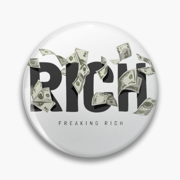 Item preview, Rich Freaking Rich Money Aesthetic Design | Hustle Mindset Typography for T-Shirt Hoodie Sticker Hat designed and sold by FloraMyst.