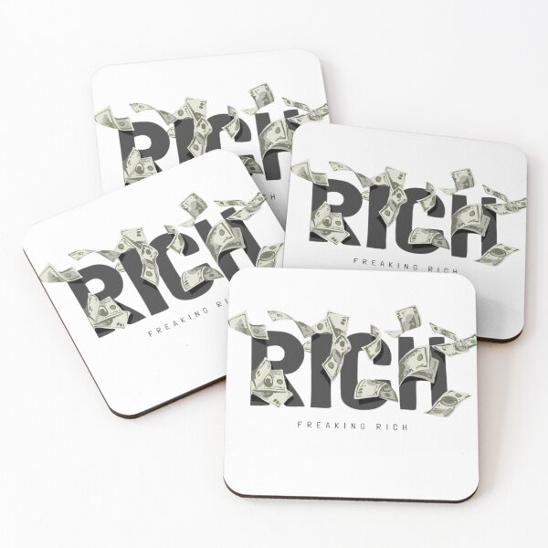 Item preview, Rich Freaking Rich Money Aesthetic Design | Hustle Mindset Typography for T-Shirt Hoodie Sticker Hat designed and sold by FloraMyst.