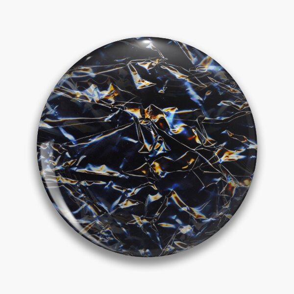 Item preview, Iridescent Black Crumpled Plastic Macro Photo designed and sold by AnnArtshock.