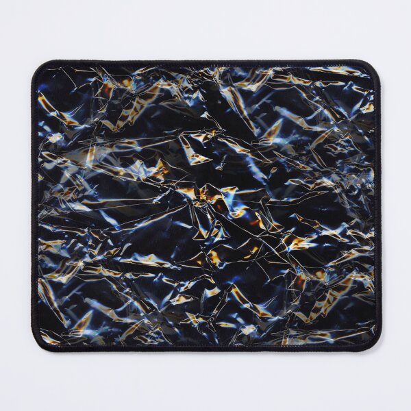 Item preview, Iridescent Black Crumpled Plastic Macro Photo designed and sold by AnnArtshock.
