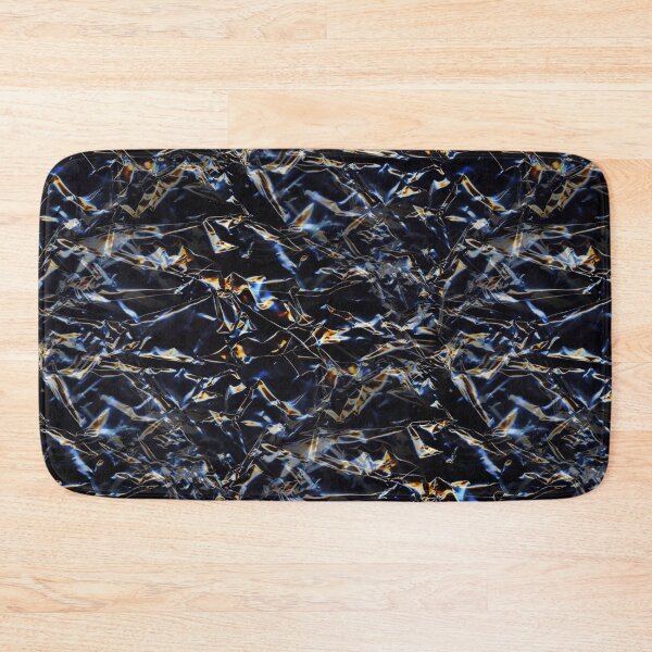 Item preview, Iridescent Black Crumpled Plastic Macro Photo designed and sold by AnnArtshock.