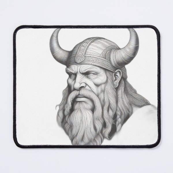 Item preview, Northman Jarl - Viking Warrior Etching Art designed and sold by DarkOriginArts.