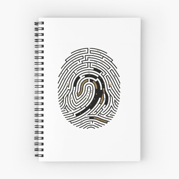 Item preview, Abstract Fingerprint Labyrinth with Geometric Runes designed and sold by Peter Veselinović.