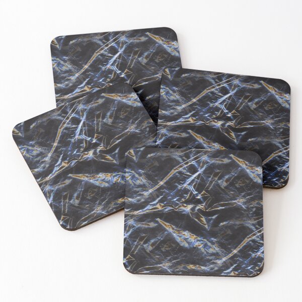 Item preview, Iridescent Black Crumpled Plastic Macro designed and sold by AnnArtshock.