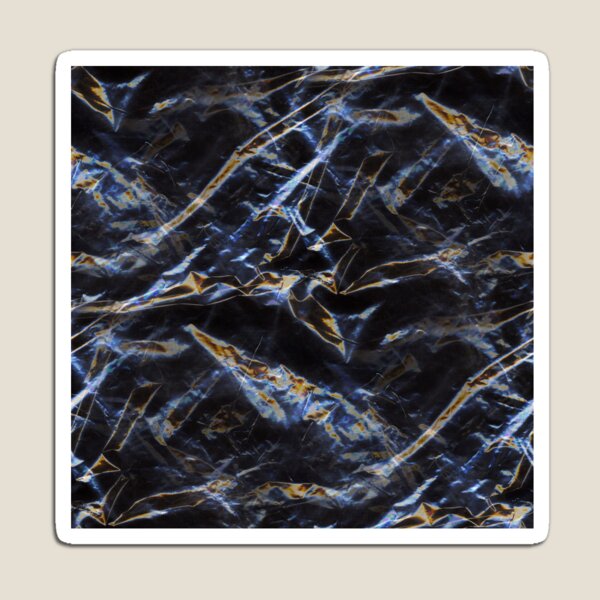 Item preview, Iridescent Black Crumpled Plastic Macro designed and sold by AnnArtshock.