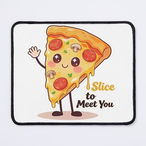 Item preview, Slice to Meet You Cute Pizza Character designed and sold by NatalieJeans.