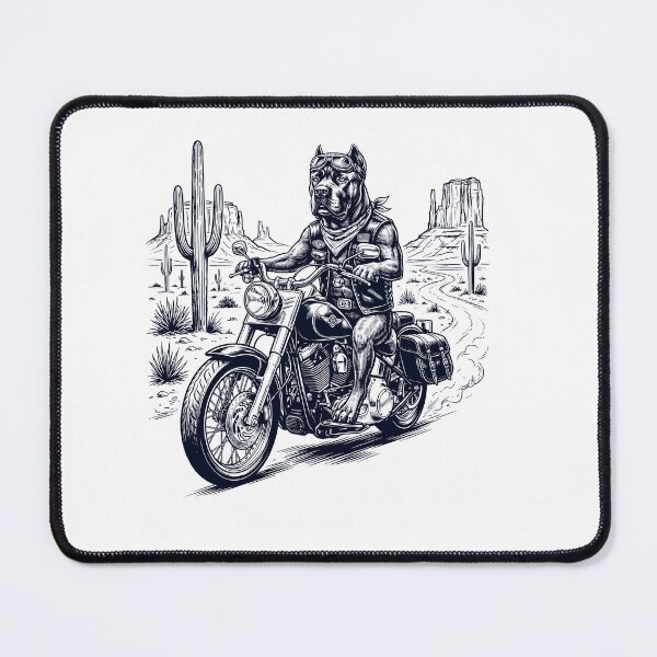 Item preview, Vintage Cane Corso Riding Motorbike Moto Western Cowboy Dog Lover designed and sold by DoodleTortle.