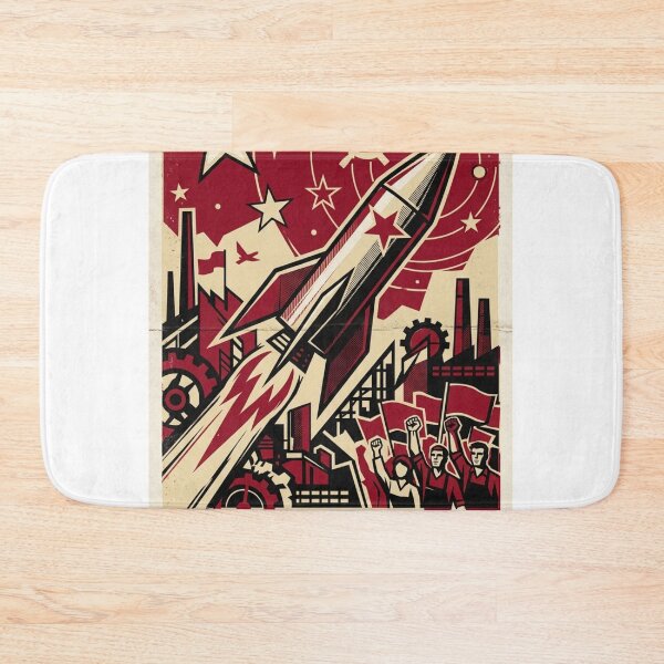 Item preview, Department of Overthinking – Vintage Soviet Constructivist Propaganda Poster Art | Funny Anxiety Humor Gift designed and sold by irfanshikh.