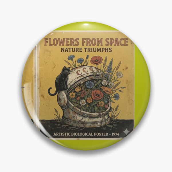 Item preview, Flowers From Space: Retro Astronaut Helmet Garden designed and sold by PrintQuarry.