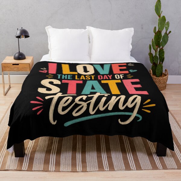 Item preview, I Love the Last Day of State Testing Shirt – Funny Student Testing Day Tee – End of Exams  designed and sold by THREE LITTLE BEANS.