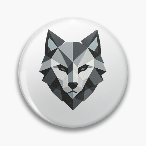 Item preview, Geometric Hex Wolf Head Minimal designed and sold by Anantha's Studio.
