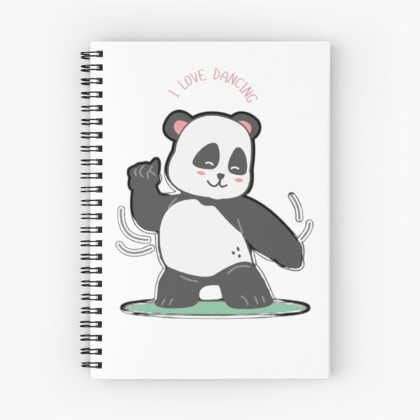Item preview, I Love Dancing Panda Kawaii | Cute Dance Lover Gift for Girls | Funny Dancing Panda Tee Sticker designed and sold by SOLIORA  ATELIER.