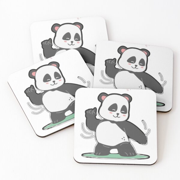 Item preview, I Love Dancing Panda Kawaii | Cute Dance Lover Gift for Girls | Funny Dancing Panda Tee Sticker designed and sold by SOLIORA  ATELIER.