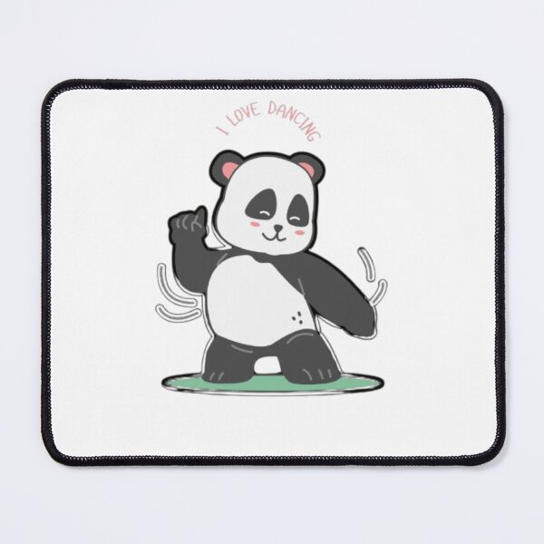 Item preview, I Love Dancing Panda Kawaii | Cute Dance Lover Gift for Girls | Funny Dancing Panda Tee Sticker designed and sold by SOLIORA ATELIER.