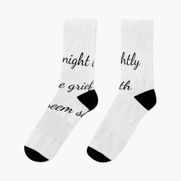 Item preview, "And night doth nightly make grief's strength seem stronger." - handwriting black designed and sold by ariksworld.