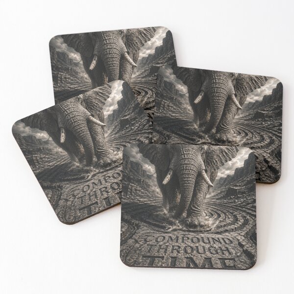 Item preview, Founder Compound Through Time Elephant Stone Relief Art Print designed and sold by SavannaStrikes.