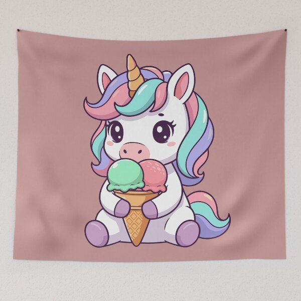 Item preview, Cute unicorn kawaii style  designed and sold by Heaven1111.