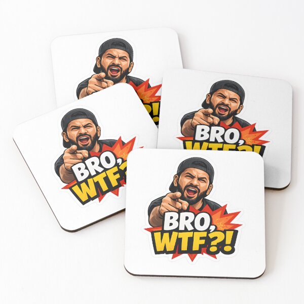 Item preview, BRO WTF Funny Meme Sticker | Viral Reaction Sticker | Sarcastic Humor USA Trend designed and sold by StickoStore.