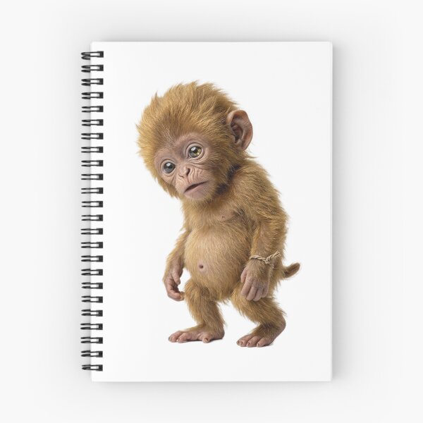 Item preview, Adorable Fluffy Baby Monkey standing designed and sold by ogduckboy.