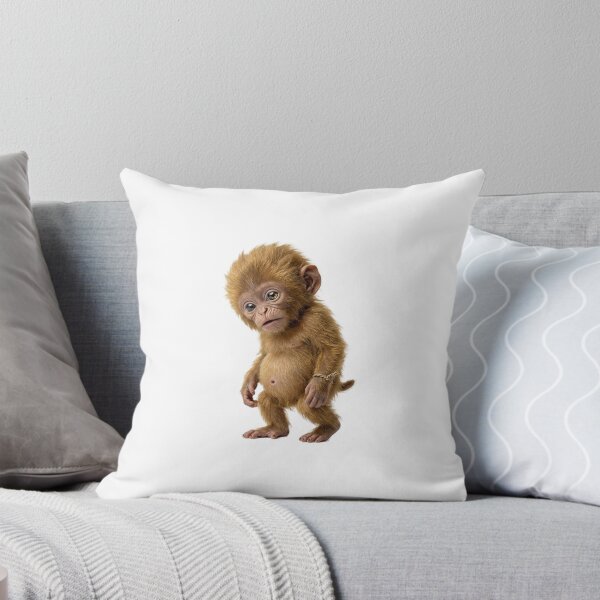 Item preview, Adorable Fluffy Baby Monkey standing designed and sold by ogduckboy.