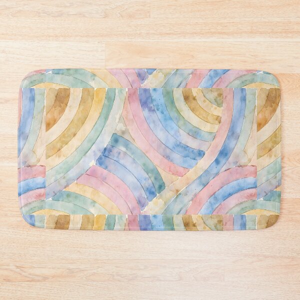 Item preview, Pastel Rainbow Arcs Watercolor Pattern designed and sold by blankTeeShirt.