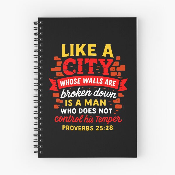 Item preview, Proverbs 25:28 A Man Who Does Not Control His Temper designed and sold by plushism.