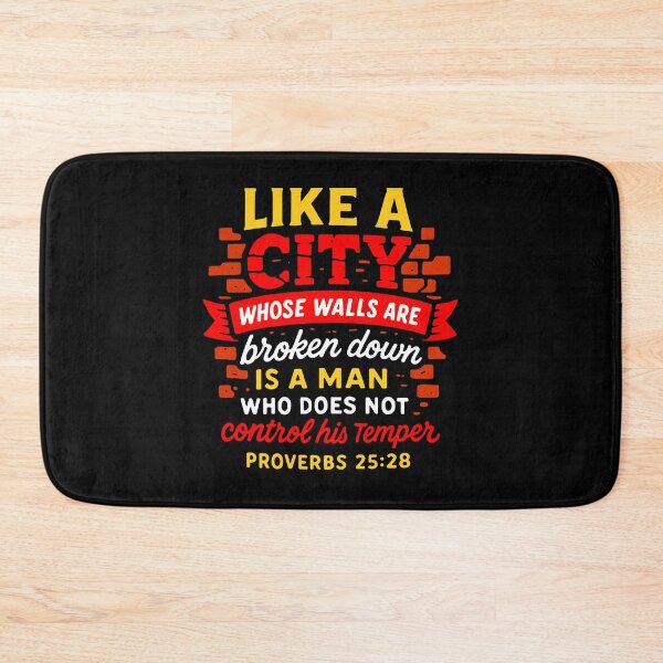 Item preview, Proverbs 25:28 A Man Who Does Not Control His Temper designed and sold by plushism.
