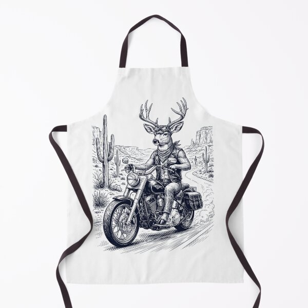 Item preview, Vintage Deer Riding Motorbike Moto Western Cowboy Animal Lover designed and sold by DoodleTortle.