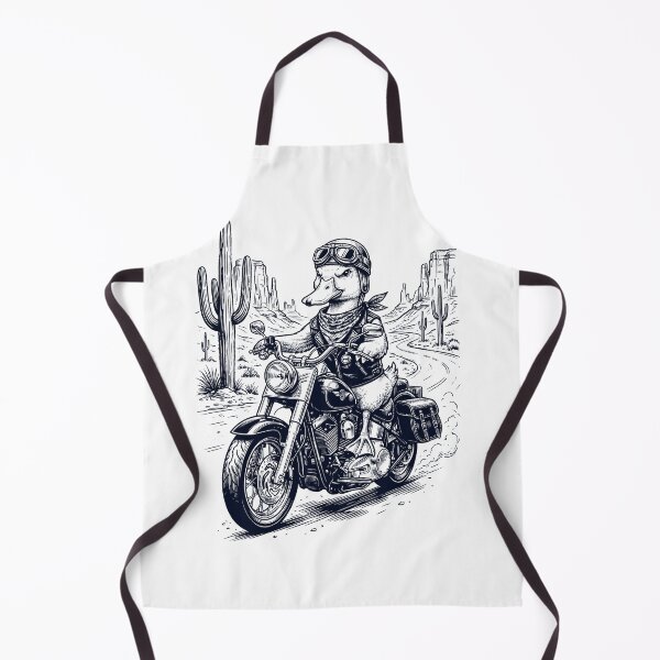 Item preview, Vintage Duck Riding Motorbike Moto Western Cowboy Animal Lover designed and sold by DoodleTortle.
