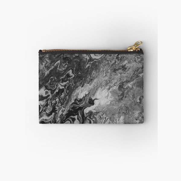 Item preview, Monochrome Marble: Psychedelic Fluid Abstract Art Print, Black and White Acrylic Pour Painting, Greyscale Swirl Texture, Decadent Classy Wall Decor designed and sold by Dominika Brodowska.