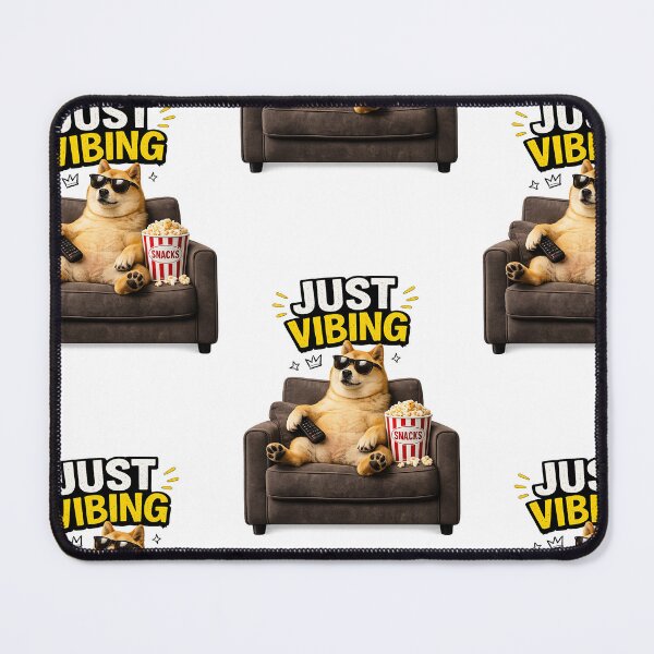 Item preview, Just Vibing Dog Meme designed and sold by Mad World Creations.