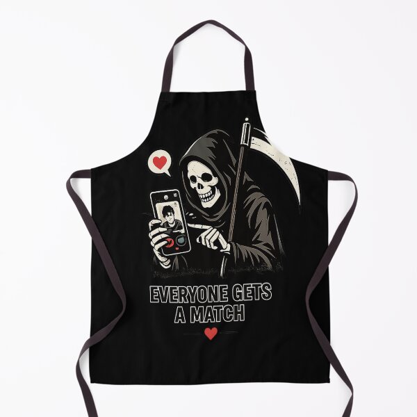 Item preview, Grim Reaper Dating App – Everyone Gets a Match | Dark Humor Design designed and sold by WLFCo.
