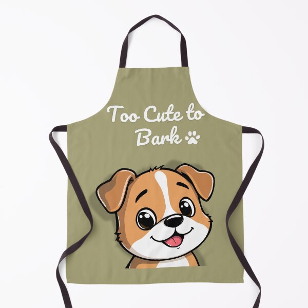 Item preview, Too Cute to Bark Cute Puppy | Sage Green Aesthetic Dog | Funny Kawaii Dog Lover Gift designed and sold by lunadesignsmoon.