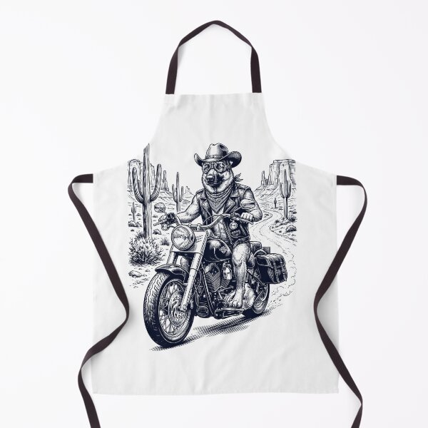 Item preview, Vintage German Shepherd Riding Motorbike Moto Western Cowboy Dog Lover designed and sold by DoodleTortle.