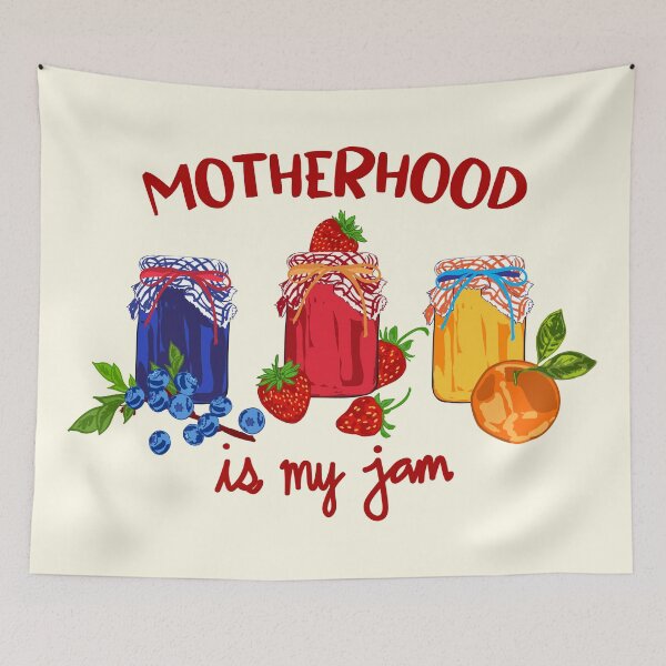 Item preview, Motherhood Is My Jam Aesthetic Cute Fruit Vintage Mom Design designed and sold by MaiZephyr.