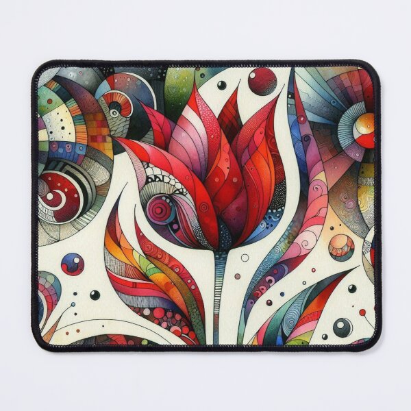 Item preview, Vibrant Geometric Tulip Flower Design designed and sold by purplesensation.