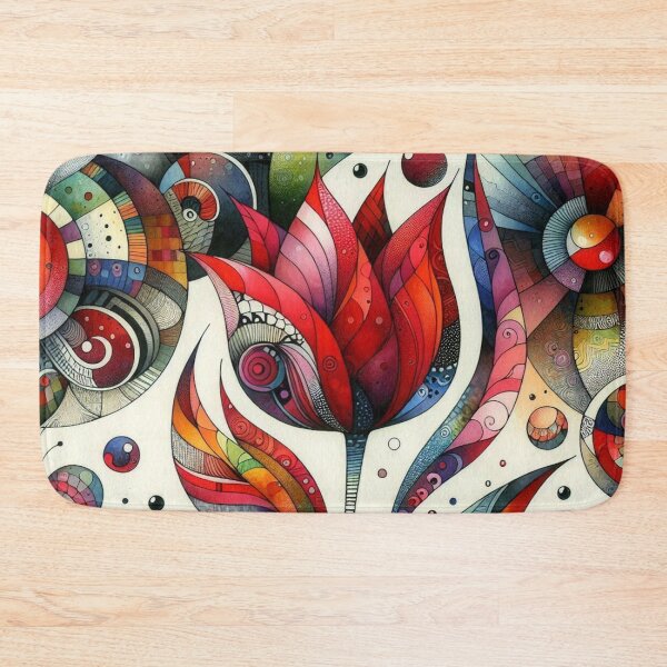 Item preview, Vibrant Geometric Tulip Flower Design designed and sold by purplesensation.