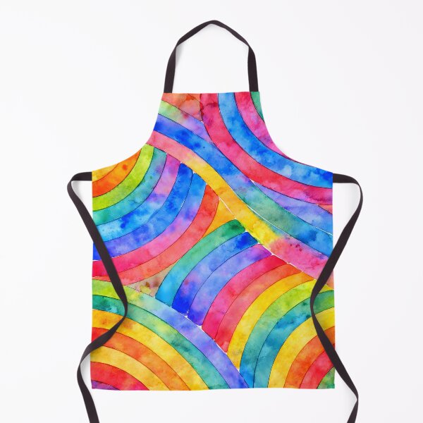 Item preview, Rainbow Waves Watercolor Pattern designed and sold by blankTeeShirt.