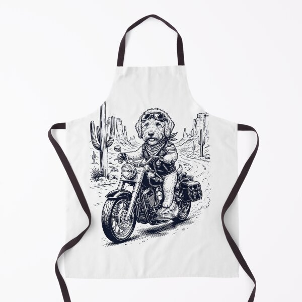 Item preview, Vintage Goldendoodle Riding Motorbike Moto Western Cowboy Dog Lover designed and sold by DoodleTortle.