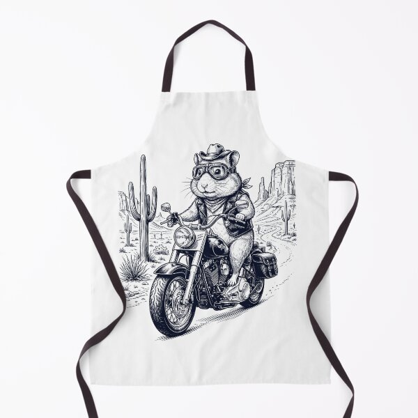 Item preview, Vintage Hamster Riding Motorbike Moto Western Cowboy Animal Lover designed and sold by DoodleTortle.
