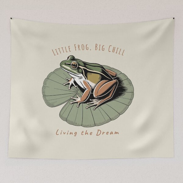 Item preview, Little Frog, Big Chill – Whimsical Cottagecore Frog T-Shirt designed and sold by AlexandraSand.