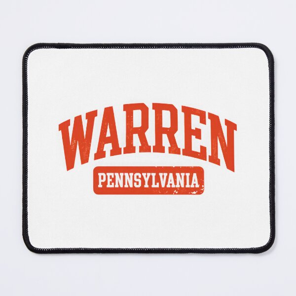 Item preview, Warren Pennsylvania Vintage Retro Collegiate Style designed and sold by MapMyMiles.